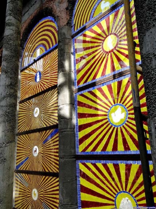 Justo Gallego. Catedral de Mejorada del Campo, Madrid (1961). Planos de Pablo Cantuel.