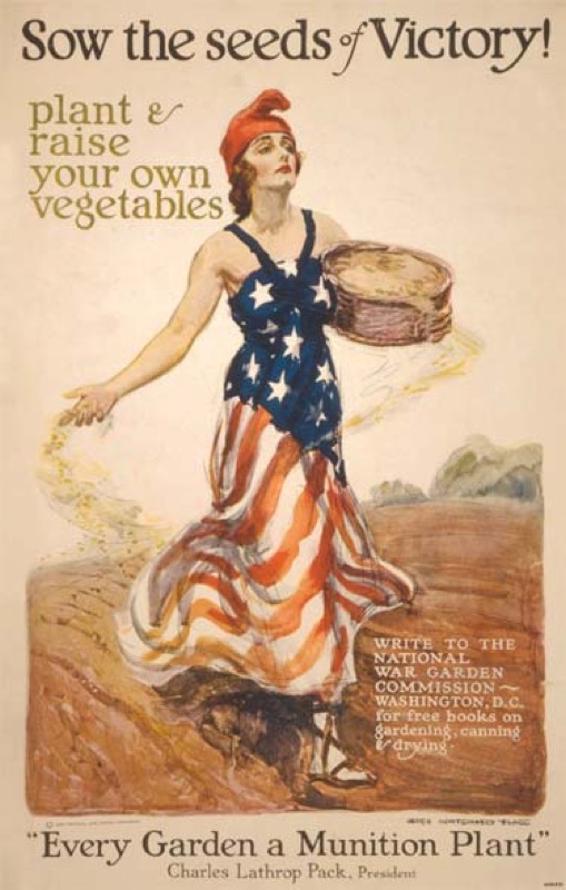 Victory Garden Advertisement, campaña estadounidense Victory Gardens 1941-1945