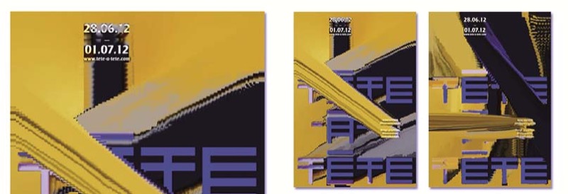 Carteles experimentales Tête-a-Tête, por Château Fort Fort (2012)