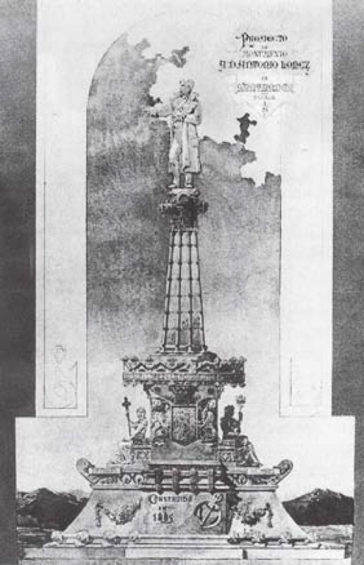 Bocetos de Domènech i Montaner para el Monumento a Antonio López en Comillas, AHCOAC.