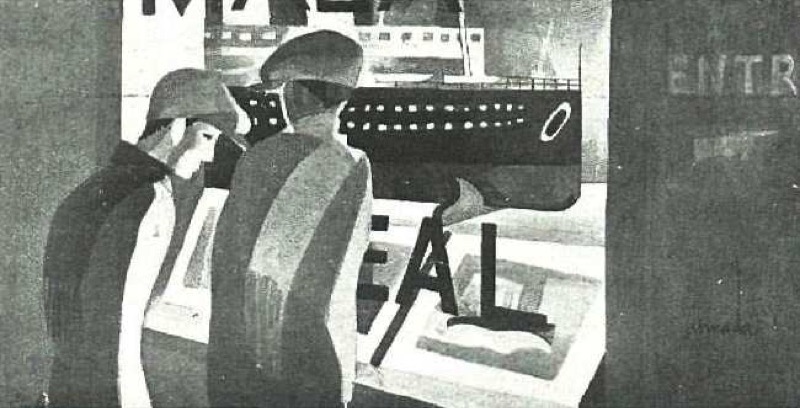 Dibujo de Almada. Fuente: Gómez de la Serna 