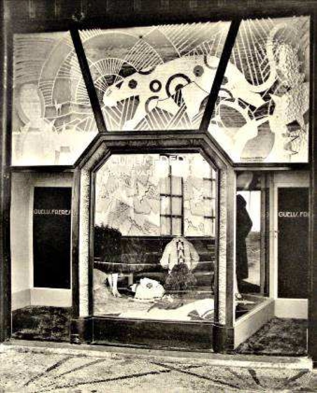 Eric Bagge, Guélis-Frères. Fuente: Herbst, René, Devantures, vitrines, installations de magasins à l'Exposition Internationale des Arts Décoratifs.