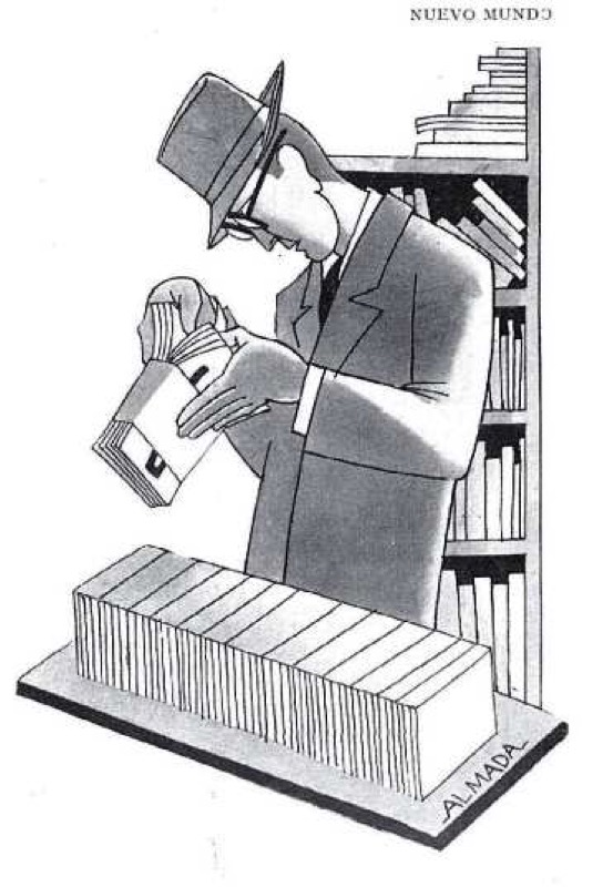 Dibujo de Almada. Fuente: Gómez de la <a href=