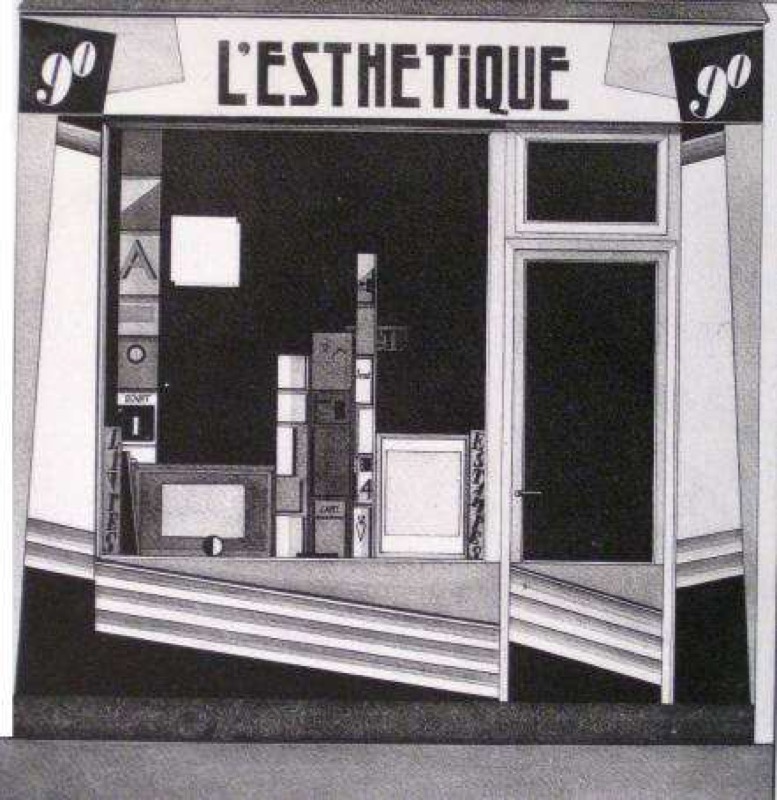 Evsi Model, L'Esthetique. Fuente: Sézille, Louis Pierre (1927): Devantures de boutiques, Éditions Albert Lévy, París, fig. 35.