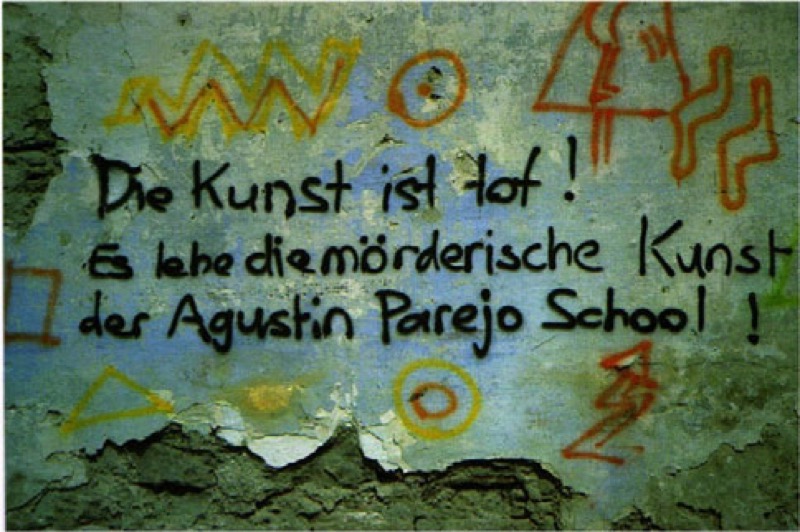 Pintada callejera de Agustín Parejo School