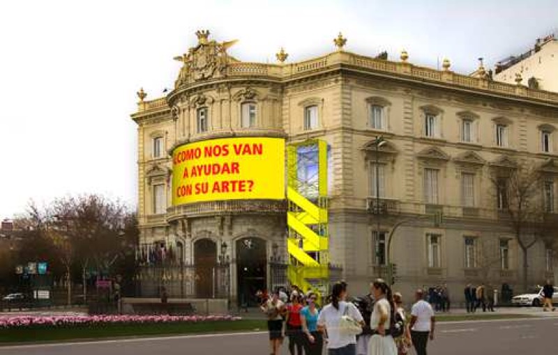 Vallecas ¿cómo nos van a ayudar con su arte? Croquis previo a la intervención.