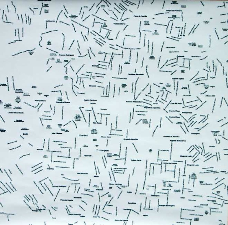 Calles. Impresión digital sobre papel. 60x60 cm.