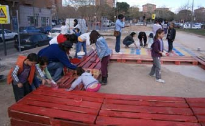 Construcción del arenero