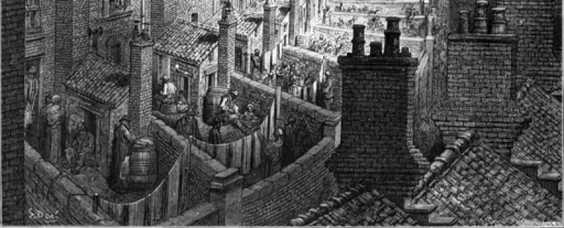 Humphry Repton: Vista general procedente del Libro Rojo para la Armley House (1810)