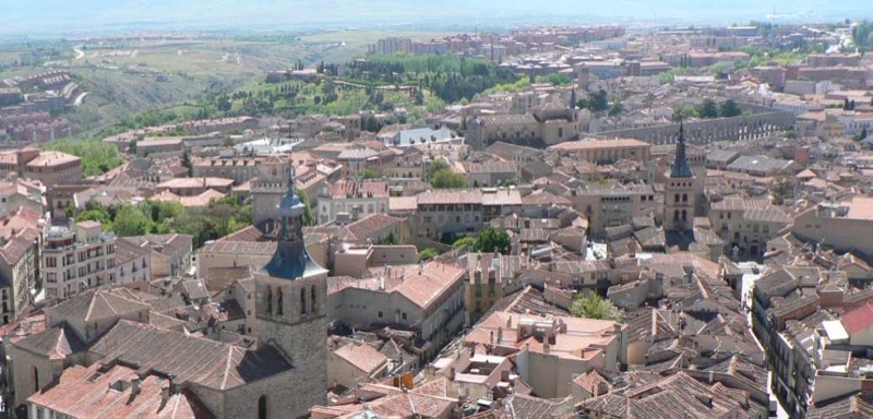 Fotografía realizada desde lo alto de la catedral