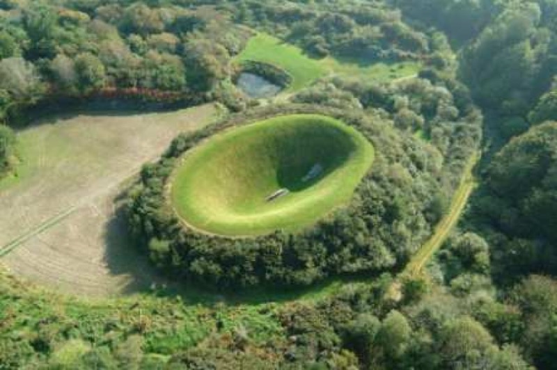 Irish sky garden crater