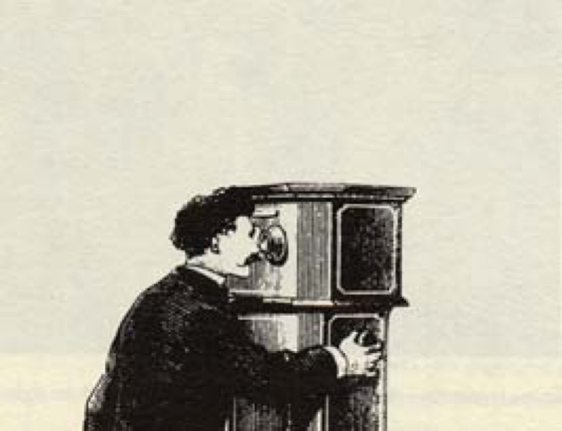 Estereoscopio en columna (h. 1870)