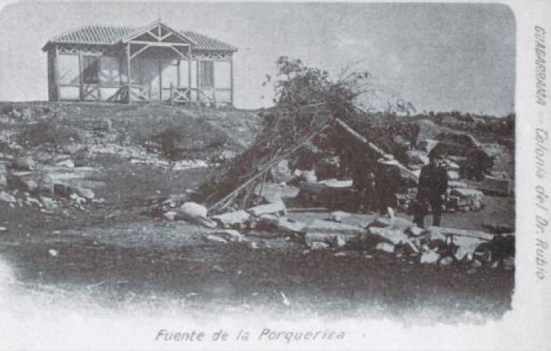 Manantial de La Porqueriza en los primeros años del siglo XX