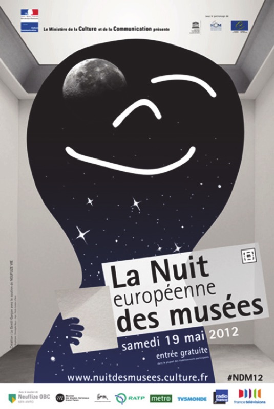 Cartel de La Noche Europea de los Museos 2012. Recuperado el 28 de octubre de 2016 de <a href=