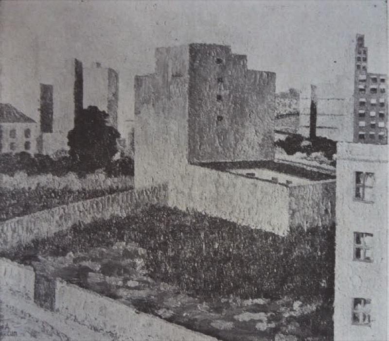 Luis Augusto Chareun. Atardecer, óleo, s/d. Expuesto en el XIV Salón de Otoño de Rosario, 1935.