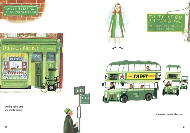 Doble página de Questa e l Irlanda