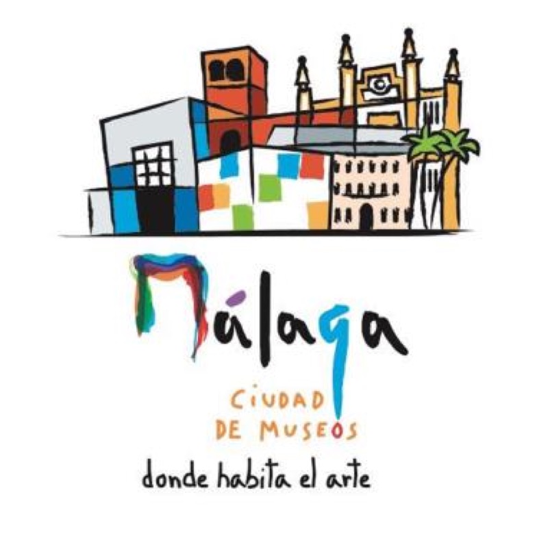 Logo Ciudad de los Museos. Málaga, 2017.
