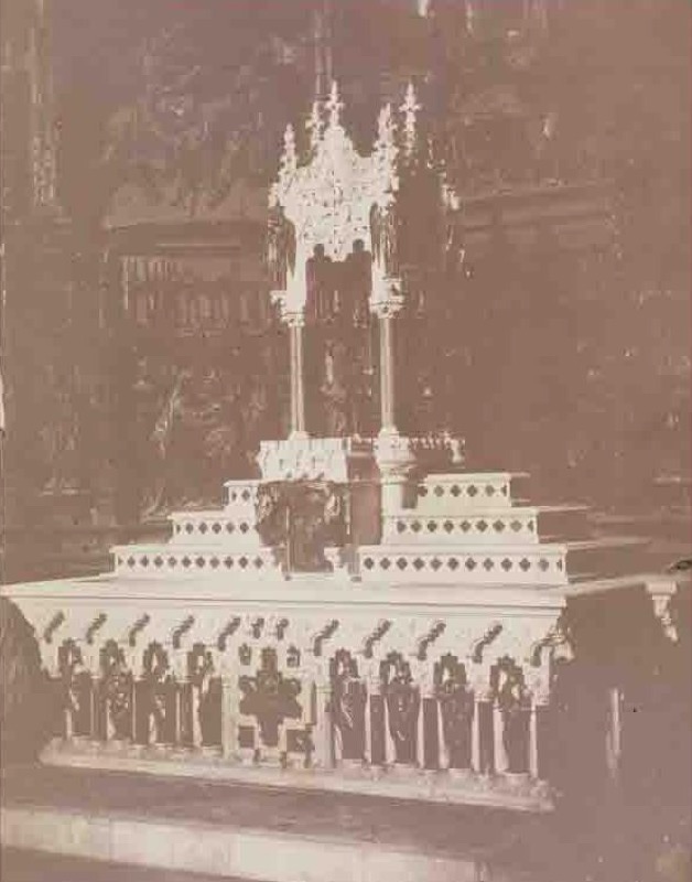 Detalle alzado del tabernáculo de la catedral de Oviedo