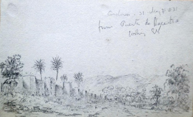 R. Ford (1831): Córdoba. Muralla oriental desde el sur
