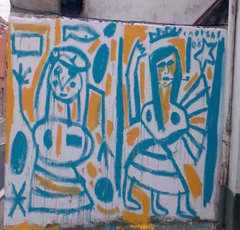 Mural de Jorge Cabezas (izquierda)