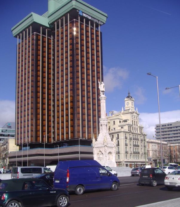 Plaza de Colón, febrero de 2010