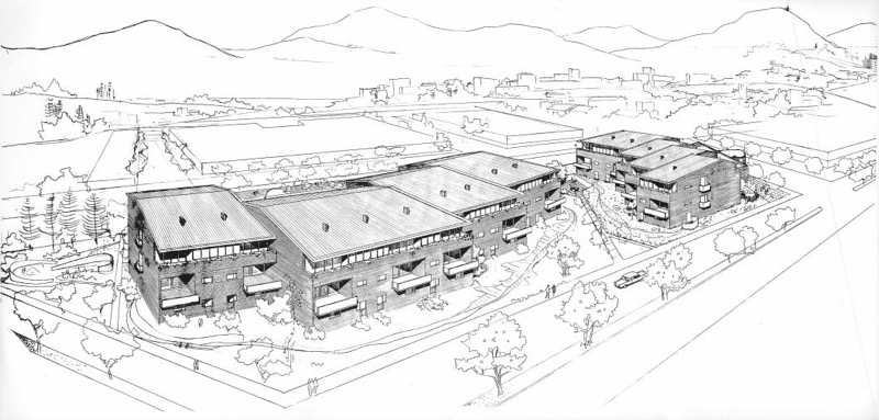 Conjunto Polo Club, axonometría