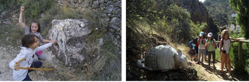 Experiencia del trayecto a partir de niños en familia o como actividad escolar