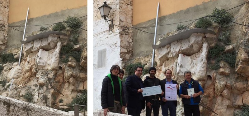 Intervención escultórica Al Quijote. R1 del artista José F. García Chuecos