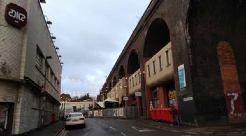 Áreas de conservación en el Digbeth y edificios protegidos nacional y localmente.