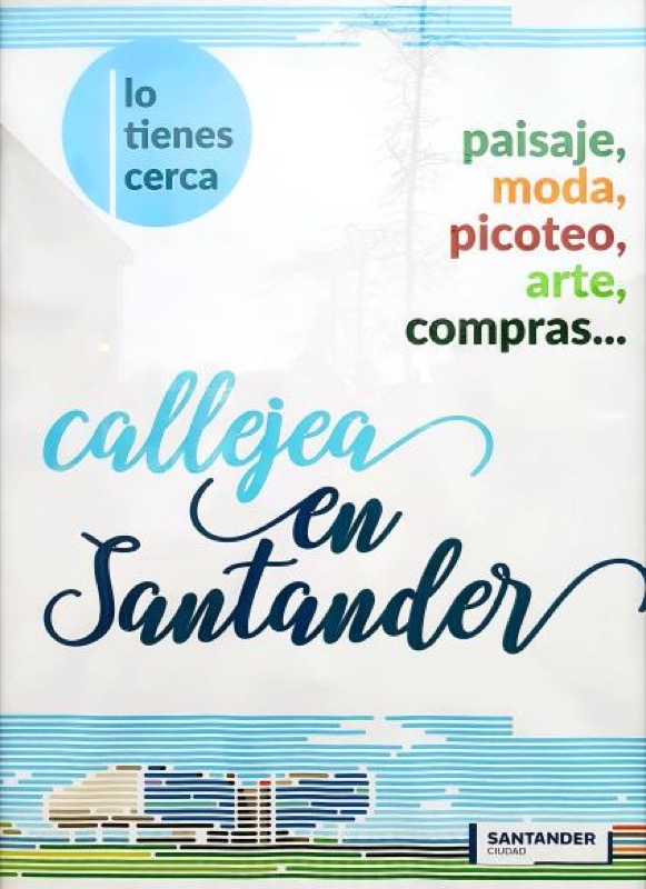 Campaña publicitaria municipal ilustrada con el Centro Botín, en calle Calvo Sotelo <a href=