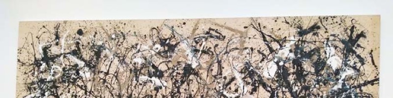 Jackson Pollock en acción. Still de la película de Hans Namuth (1951)