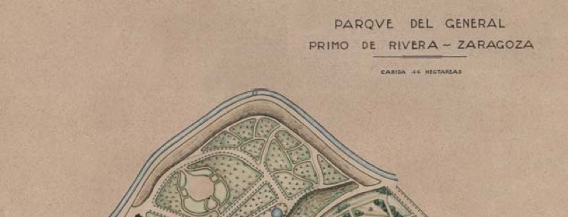Plano del Parque del Buena Vista redactado por D. Martín Agustí y Sr. Lafita