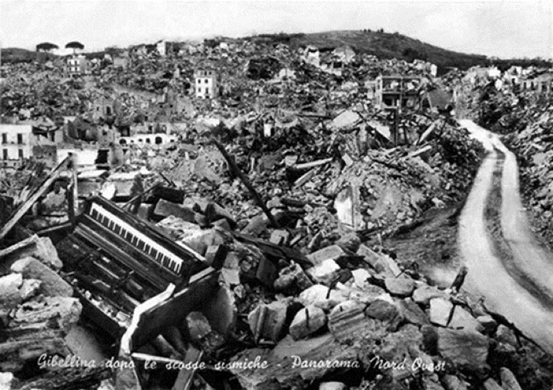 Gibellina después del terremoto de 1968