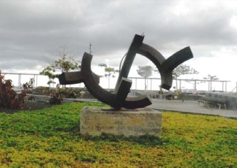 Escultura realizada con escoria volcánica <a href=