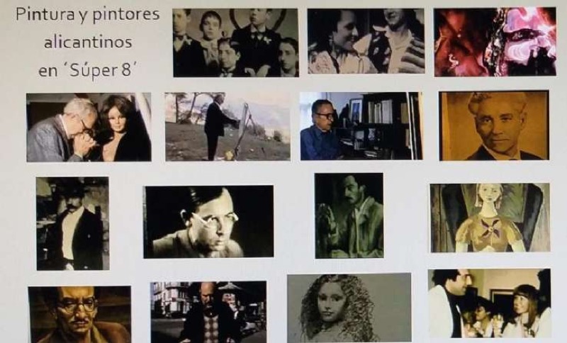 Fotogramas, Pintura y pintores alicantinos en super-8. Fuente: Autora.