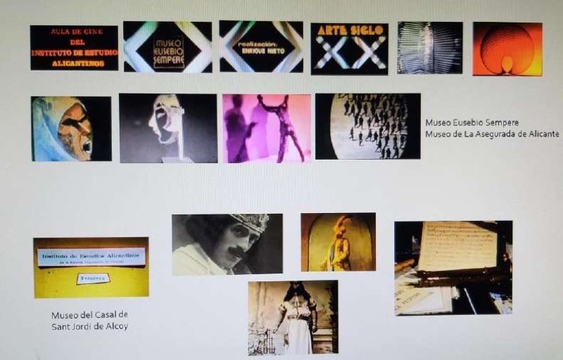 Fotogramas Museos alicantinos en super-8. Museo Eusebio Sempere. Museo del Casal de San Jordi, Alcoy.