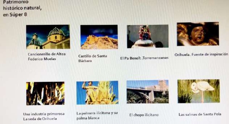 Fotogramas Patrimonio histórico y natural en super-8.