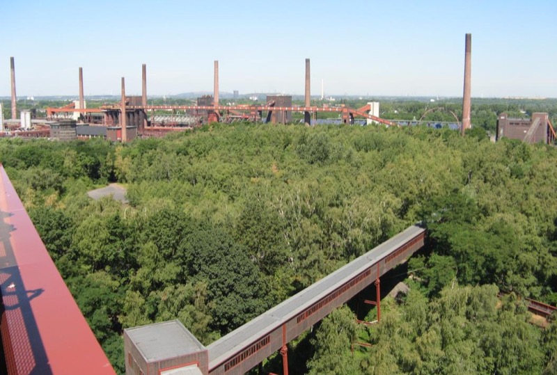Vista del complejo carbonífero de Zollverein. Cuenca del Ruhr