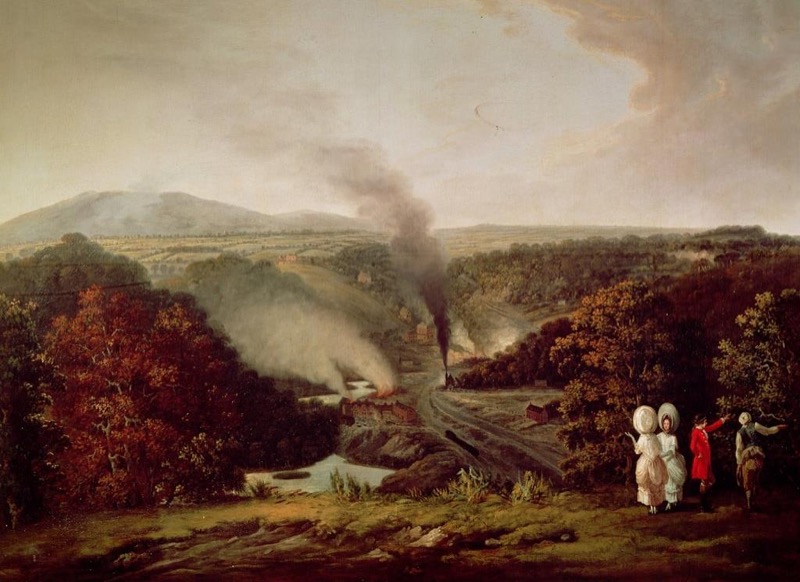 William Williams: Afternoon View of Coalbrookdale 1777