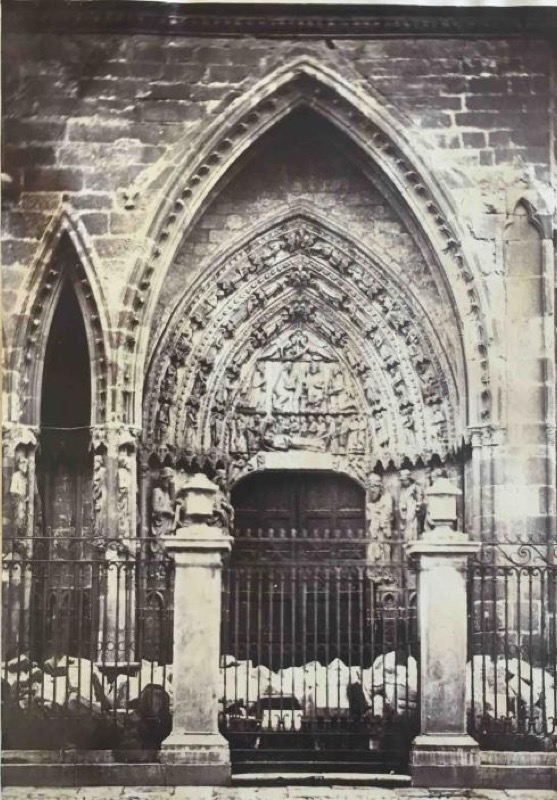 Catedral de León. Portada principal del juicio final, con fecha [1869-1879], AMNP, Correspondencia de Juan de Madrazo ©Museo Nacional del Prado