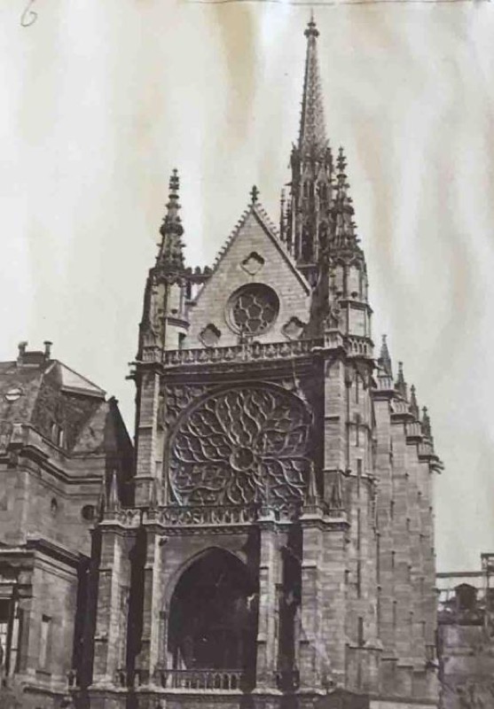 Fachada de la Sainte Chapelle de París, HF00505/053 ©Museo Nacional del Prado