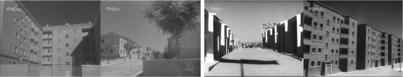 Fotogramas de los noticiarios cinematográficos NO-DO 342B y NO-DO 603A