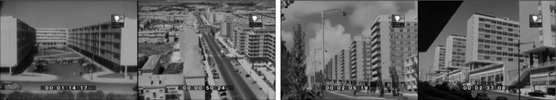 Fotogramas de los noticiarios cinematográficos Imagens de Portugal 77 e Imagens de Portugal 180
