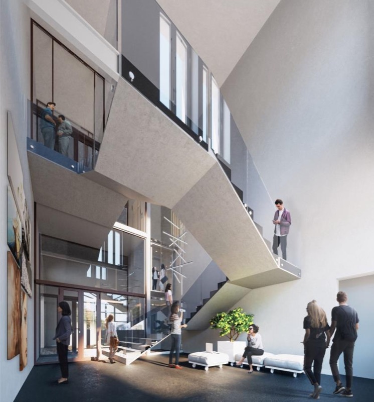 Common areas of the Academy of Fine Arts.