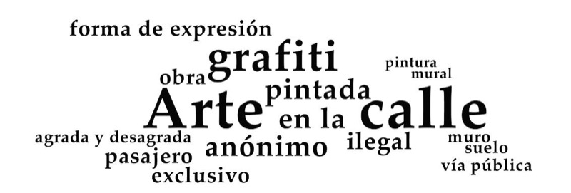 Definiciones de arte urbano por parte de los participantes. Fuente: elaboración propia.