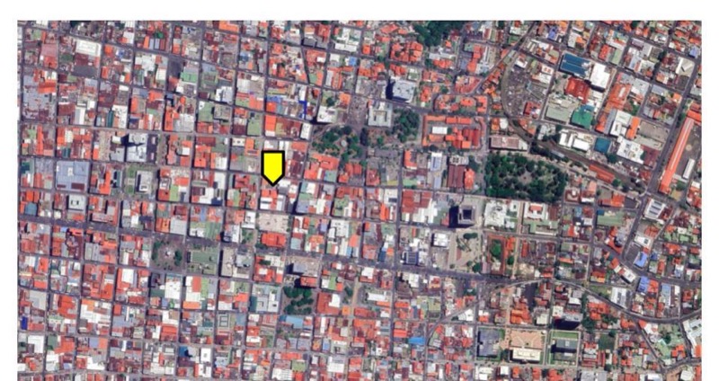 Ubicación del OMNI en San José entre Avenida 1 y Calle 3 y 5