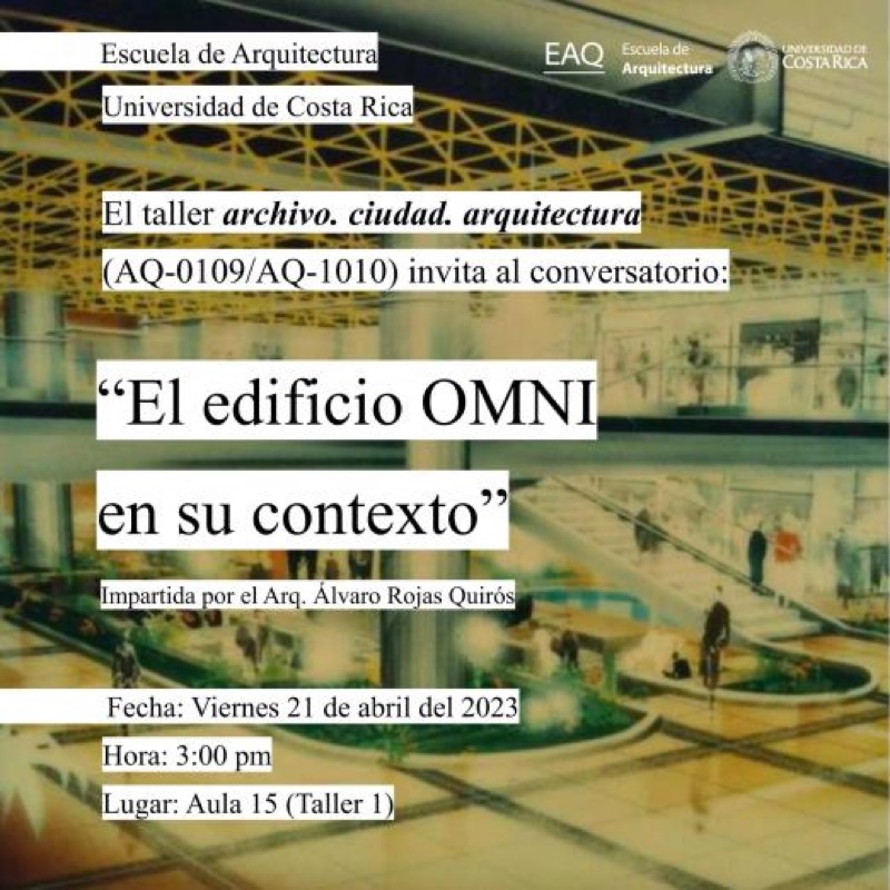 Afiche de actividades: charla y visita guiada