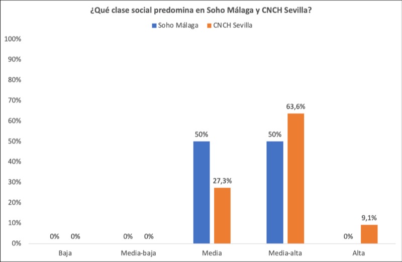 Figura 4. Clase social predominante en el distrito creativo. Fuente: Elaboración propia
