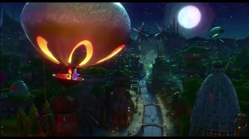 Construcción vertical del paisaje urbano de Ciudad Elemento. Fuente: Fotograma de la película Elemental (2023)