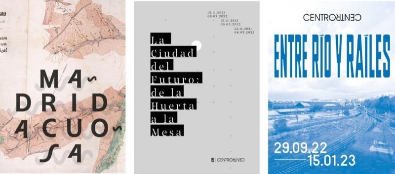 Figura 1. Carteles de las exposiciones. CentroCentro.